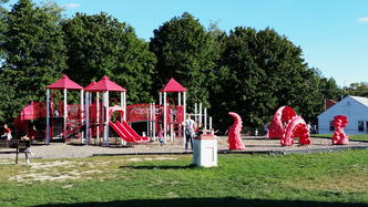 Louis Amadio playground at the Johnny Appleseed school in Leominster, MA #2