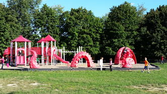 Louis Amadio playground at the Johnny Appleseed school in Leominster, MA #3
