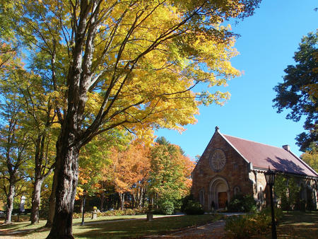 West Parish Cemetery, Anover, MA in fall #5