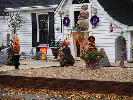 Halloween house in Lawrence, MA