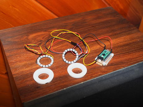Teensy LC + 2 16-LED neopixels