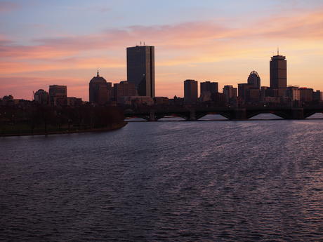Boston sunset