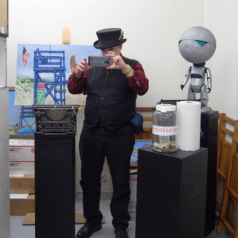 Getting my picture taken