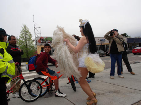 Performing for the audience