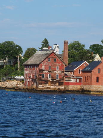 Old copper paint building
