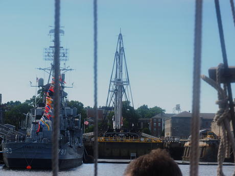 U. S. S. Constitution in drydock