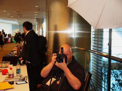 Getting my picture taken