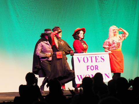 Superheros rally for woman's right to vote #3