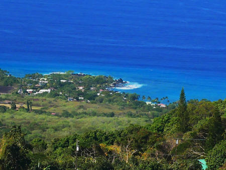 Pacific ocean from Captain Cook, Hawaii