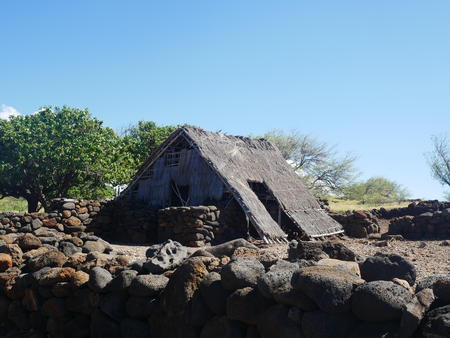 Reconstructed Hawaiian house