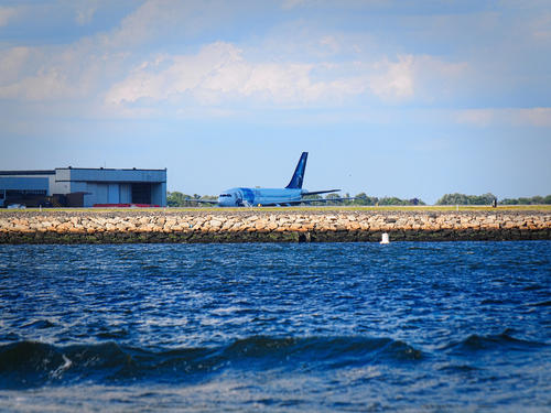 Airplane at Logan Airport