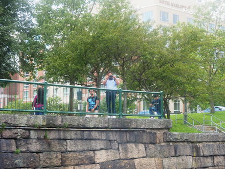 Getting our picture taken