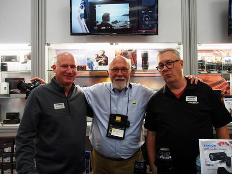 Olympus and Nikon salesmen at Hunts Photo