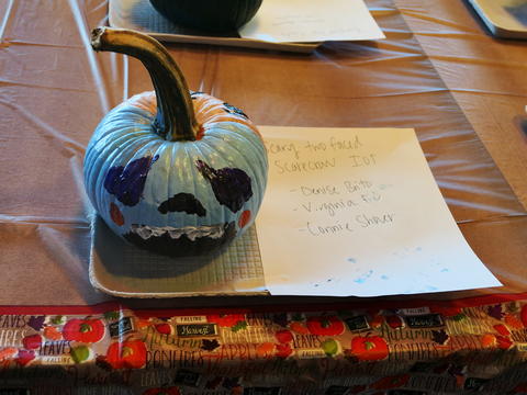 Scary two faced scarecrow