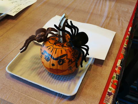 Spider pumpkin