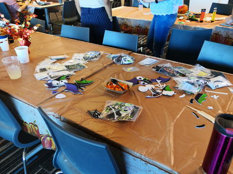 Pumpkin decorating materials