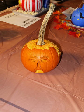Pumpkin with face
