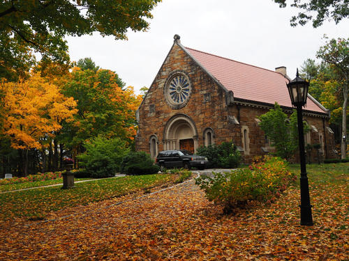 Andover West Parish Cemetery in fall #5