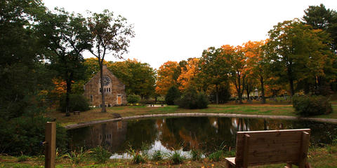 Andover West Parish Cemetery in fall #6