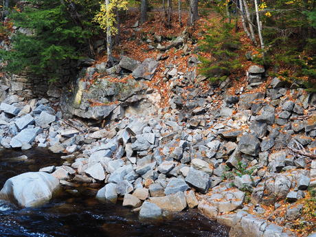Rocks on the Kancamagus Highway
