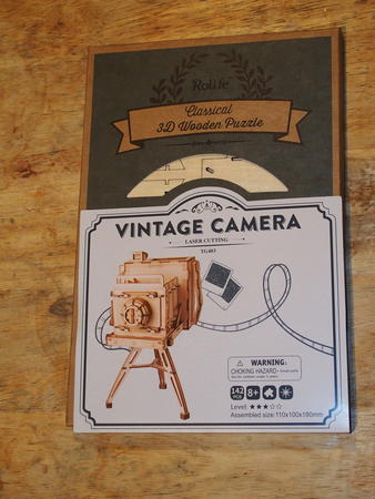 Wooden camera model