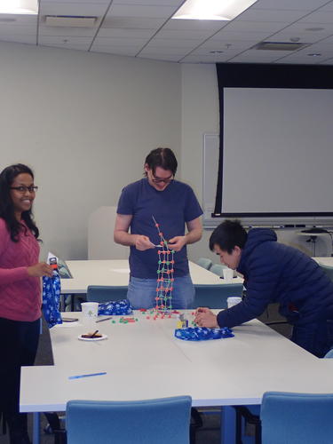 Making Christmas gum-drop trees #2