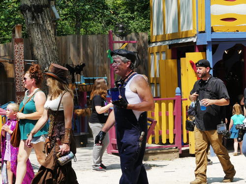 Steampunks at the renaissance faire