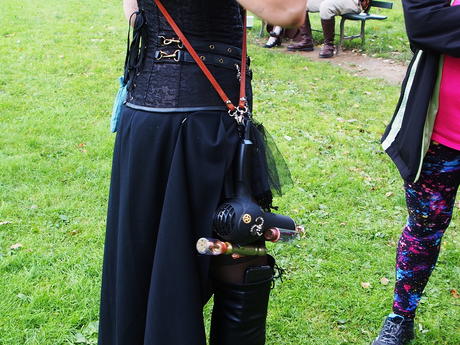 Steampunk gun from a hair dryer