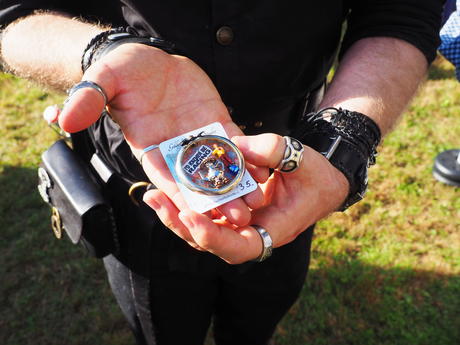 Melissa's teapot racing pin