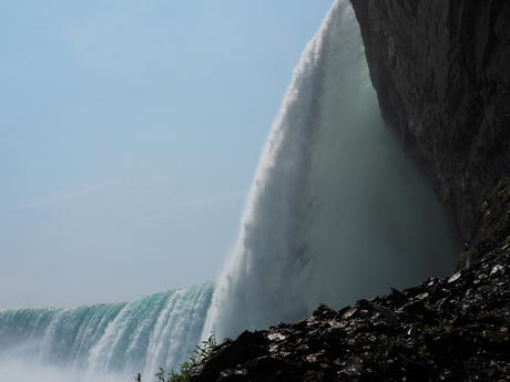 Horseshoe falls from Behind the Falls