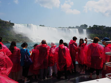 Waiting to board the Hornblower cruise