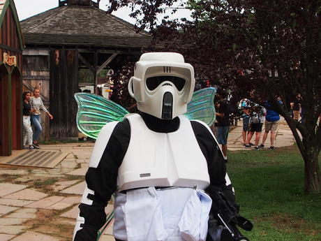 Starship trooper with fairy wings