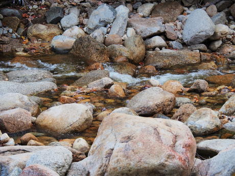 Swift river flow at the Kancamagus highway