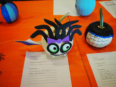 Pumpkin decorating contest at work