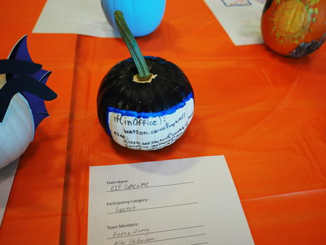 Pumpkin decorating contest at work #3