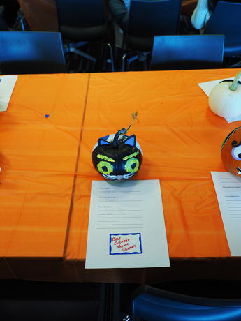 Pumpkin decorating contest at work #9