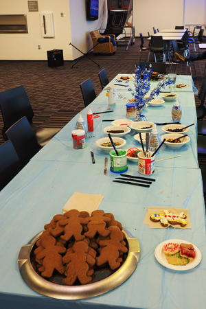 Cookie decorating at work