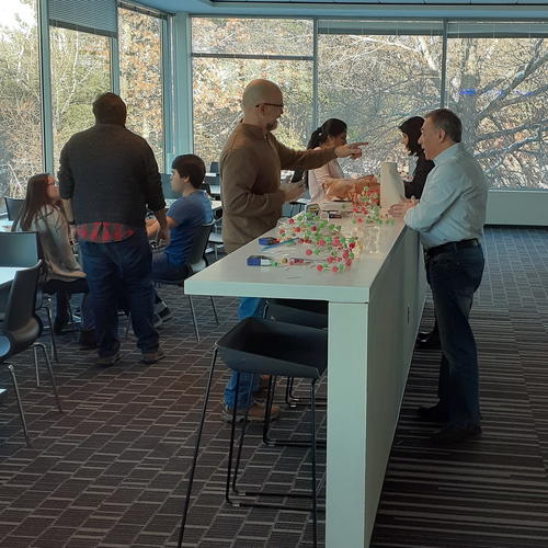 Build a gumdrop tower at work