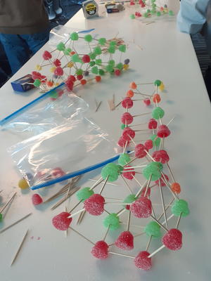 Build a gumdrop tower at work #2