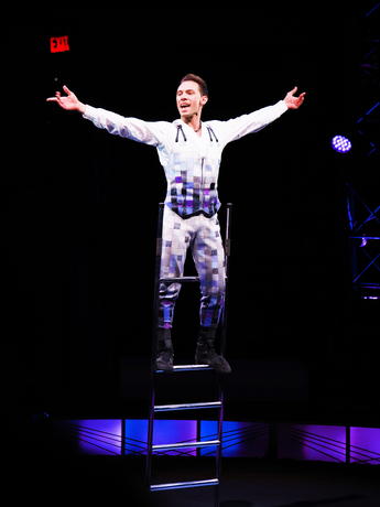 Free standing ladder performer