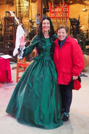 Photo op with Mrs. Dickens #2