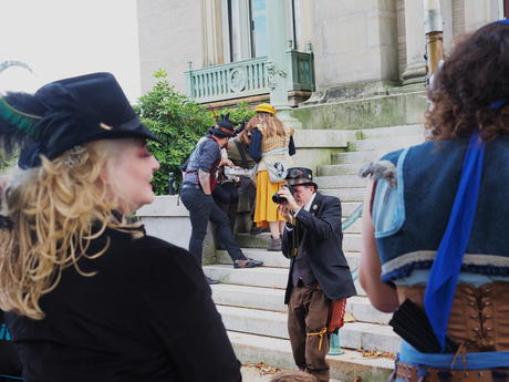 Steampunk photographer