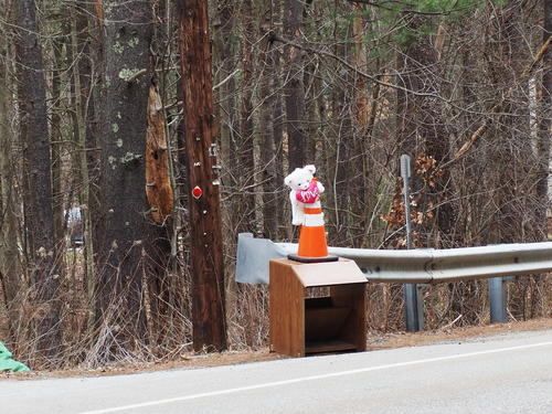 Stuffed bear on a mailbox #2