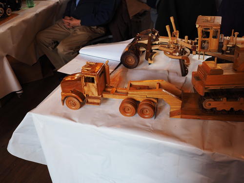 Wooden construction vehicles