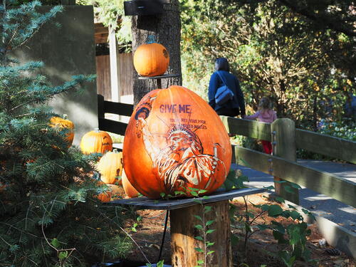 Statue of Liberty pumpkin