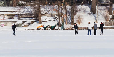 Ayer, MA outdoor hockey
