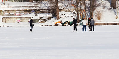 Ayer, MA outdoor hockey #2