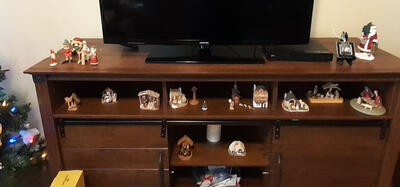 My father's Christmas village