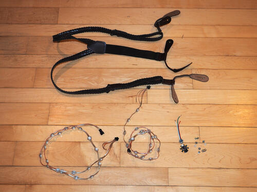Neopixel suspenders