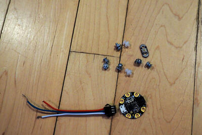 Neopixel suspenders